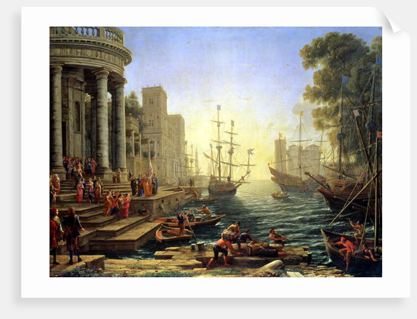 Seaport with the Embarkation of St. Ursula, 1641 by Claude Lorrain (1600-82)