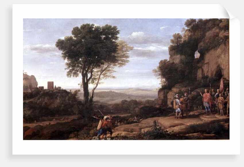 Landscape with David at the Cave of Abdullam, 1658 by Claude Lorrain