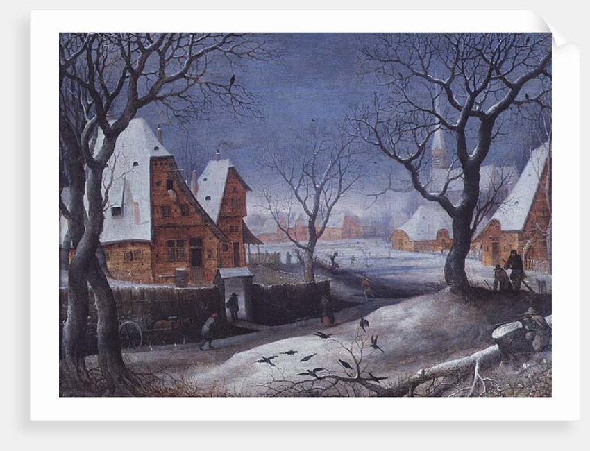 Winter Landscape with Fowlers by Adriaen van Stalbemt