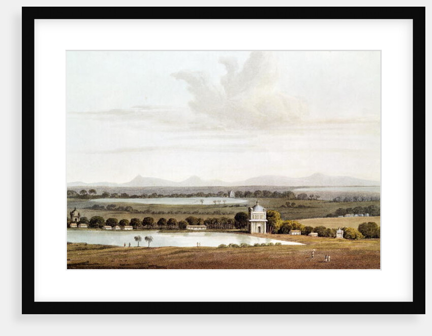 Second view looking north from the Pagoda near Conjeveram by James Wathen