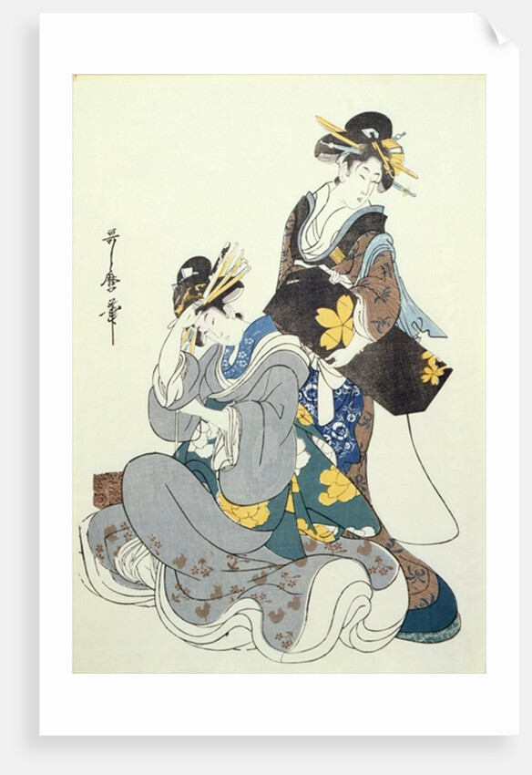 Two Female Figures by Kitagawa Utamaro