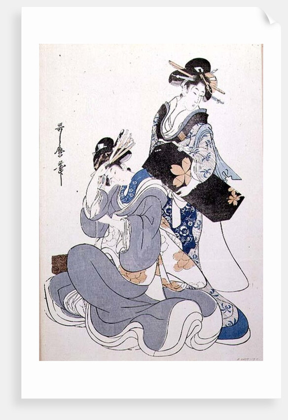 Two Female Figures by Kitagawa Utamaro