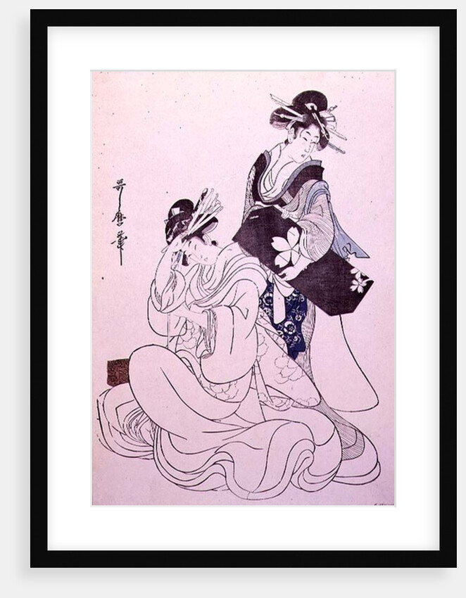 Two Female Figures by Kitagawa Utamaro