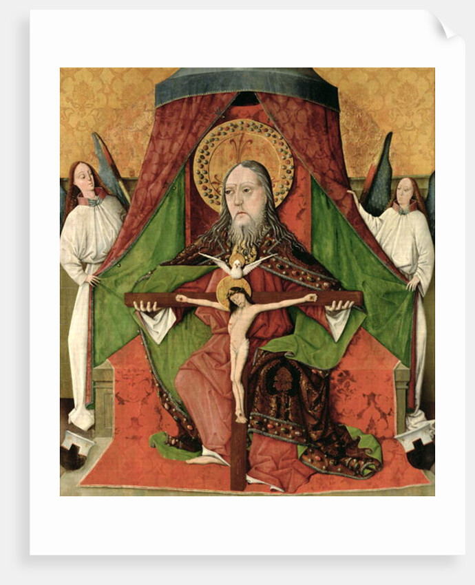 The Holy Trinity, central panel of the high altarpiece of the Church of the Holy Trinity in Mosóc 1471 by GH Master