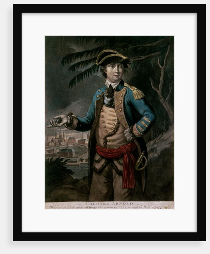 Colonel Benedict Arnold, pub. London, 1776 by English School