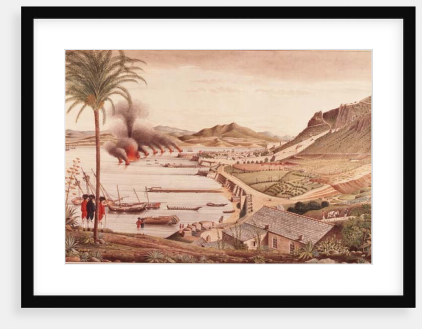 Gibraltar on the morning after the great Franco-Spanish attack, 1783 by Thomas Davies
