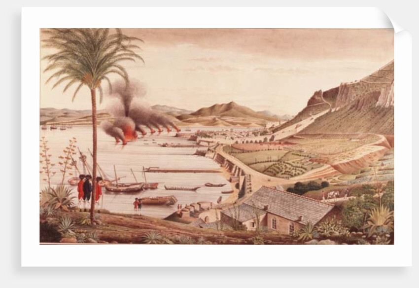 Gibraltar on the morning after the great Franco-Spanish attack, 1783 by Thomas Davies