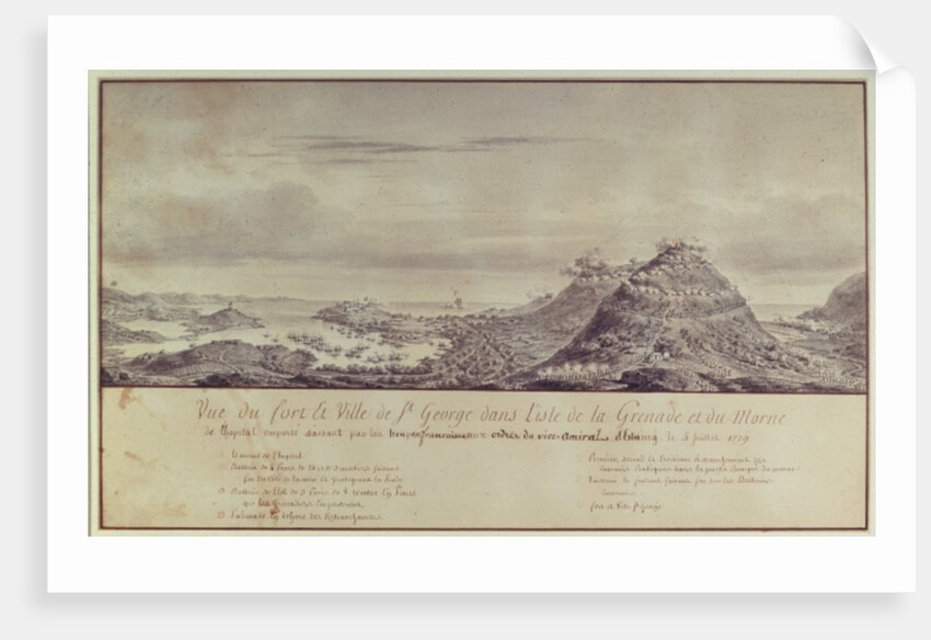 The French Capture Grenada by Pierre Ozanne