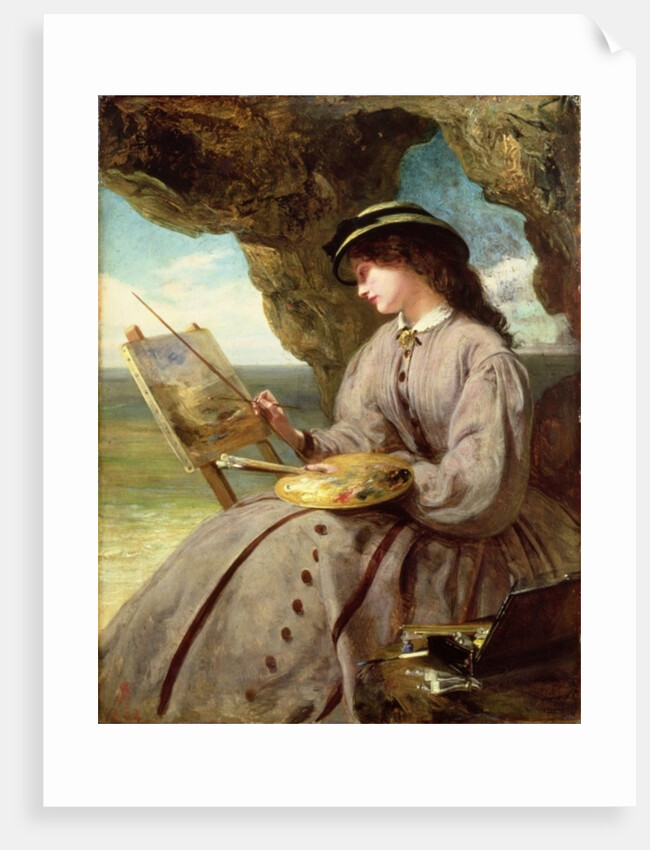 The Fair Amateur, 1862 by Abraham Solomon