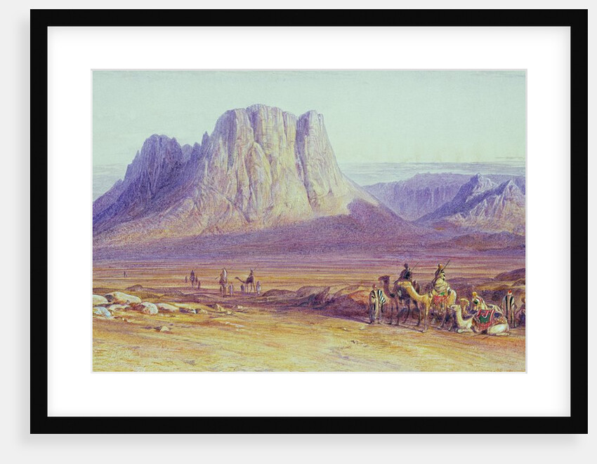The Camel Train, Condessi, Mount Sinai, 1848 by Edward Lear