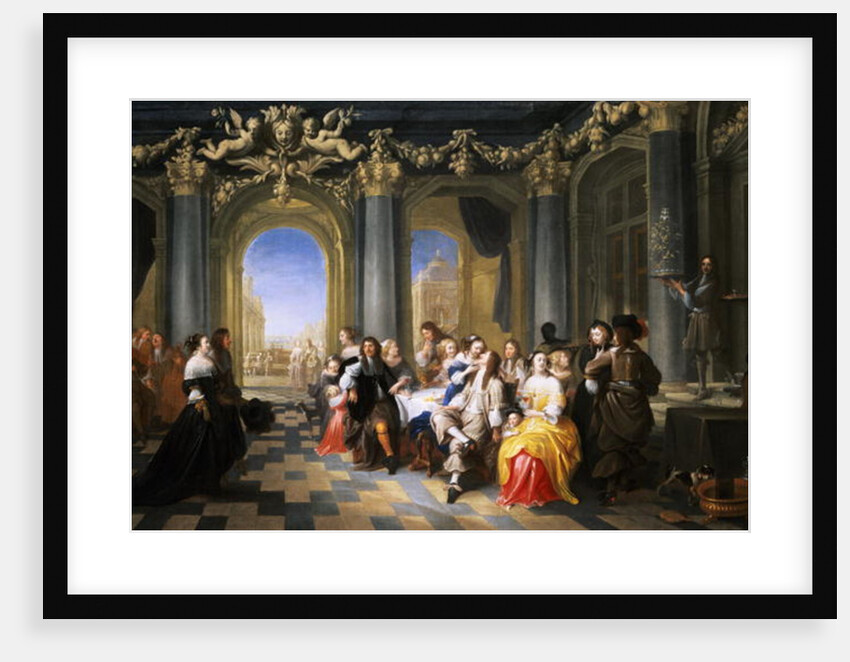 A Feast in an Interior by Hieronymus Janssens