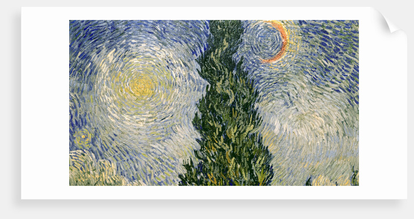 Road with Cypresses, 1890 by Vincent van Gogh