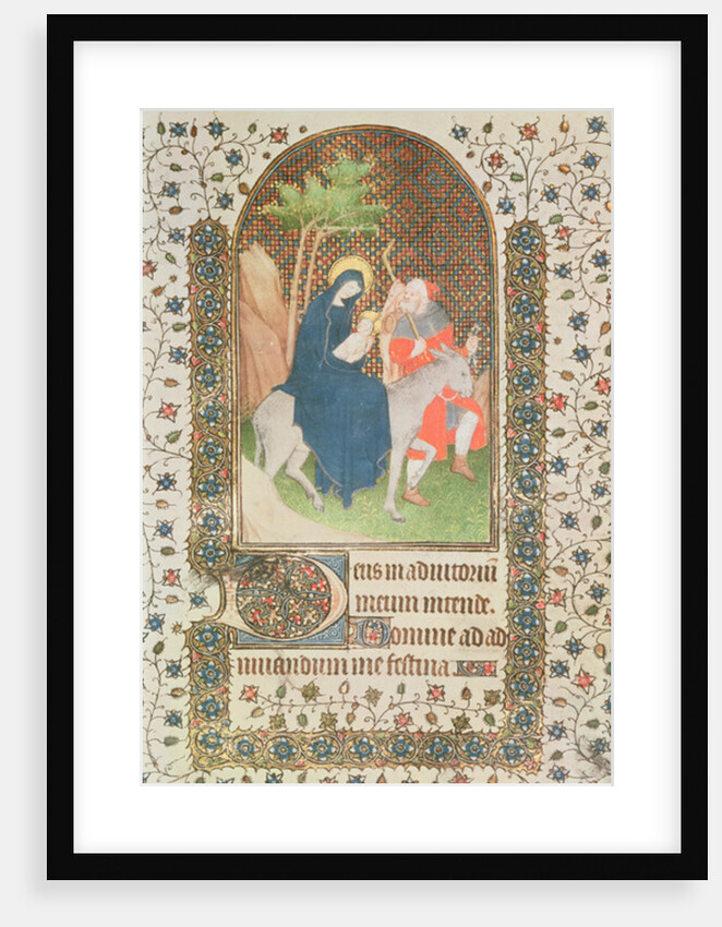 Flight into Egypt, French, 14th century by French School