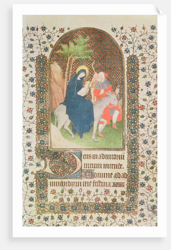 Flight into Egypt, French, 14th century by French School