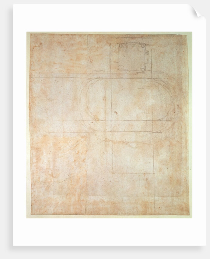 A ground plan of a Chapel, 1490-1564 by Michelangelo Buonarroti