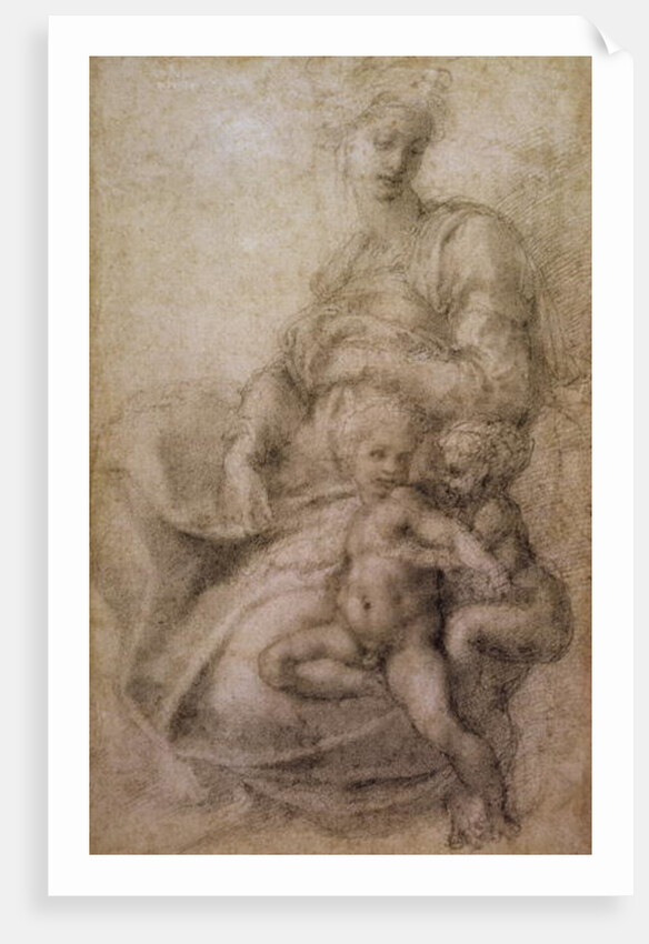 The Virgin and Child with the infant Baptist, c.1530 by Michelangelo Buonarroti