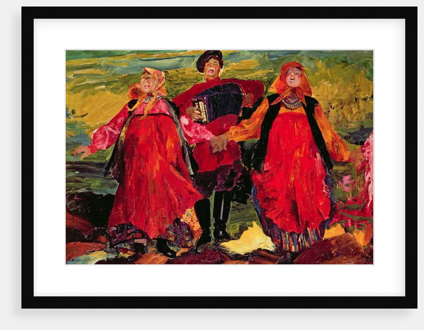 Russian Peasants Singing by Filipp Andreevic Maljavin