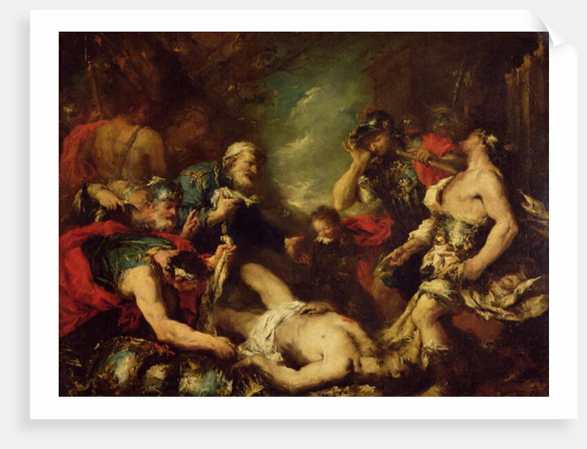 Alexander the Great before the Corpse of Darius III, 330 BC, 18th century by Francesco Guardi