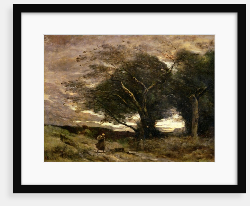Gust of Wind, 1866 by Jean Baptiste Camille Corot