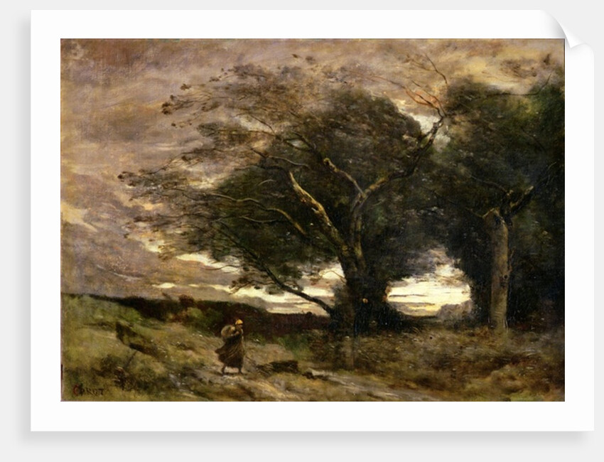 Gust of Wind, 1866 by Jean Baptiste Camille Corot