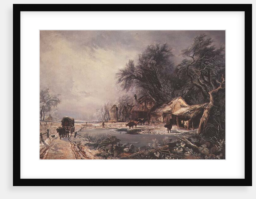Winter Landscape, 1836 by William James Muller