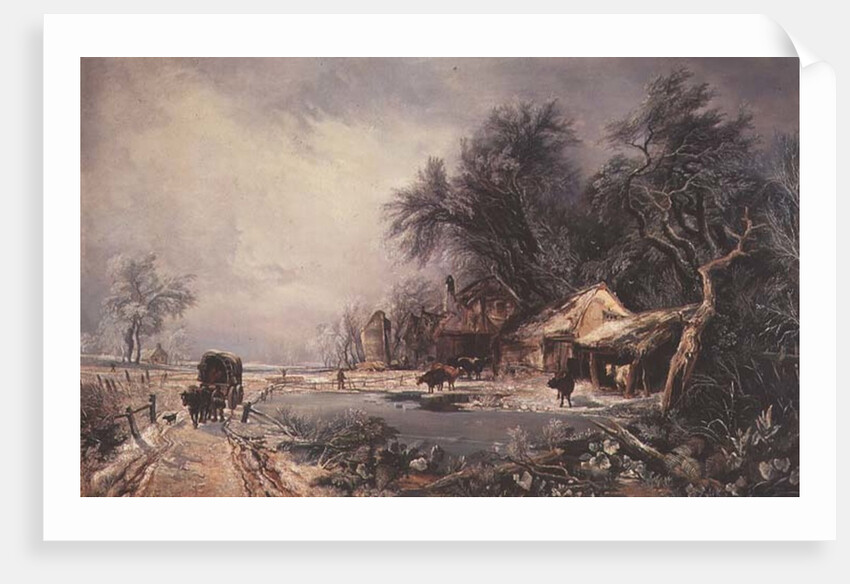 Winter Landscape, 1836 by William James Muller