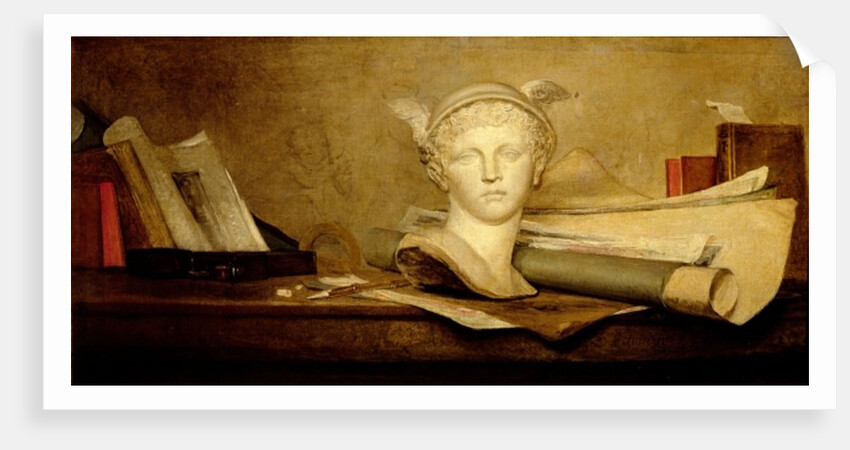 Still Life with Attributes of the Arts by Jean-Baptiste Simeon Chardin