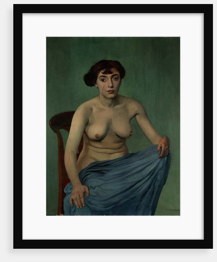 Nude in Blue Fabric, 1912 by Felix Edouard Vallotton