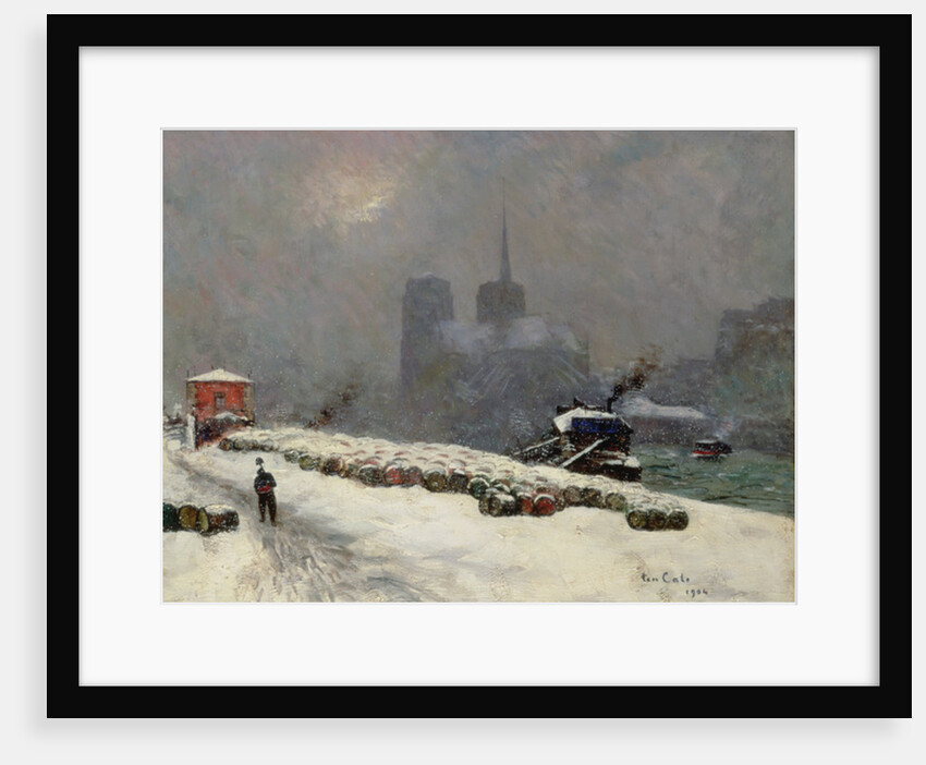 Notre Dame in the Snow, 1904 by Siebe Johannes Ten Kate