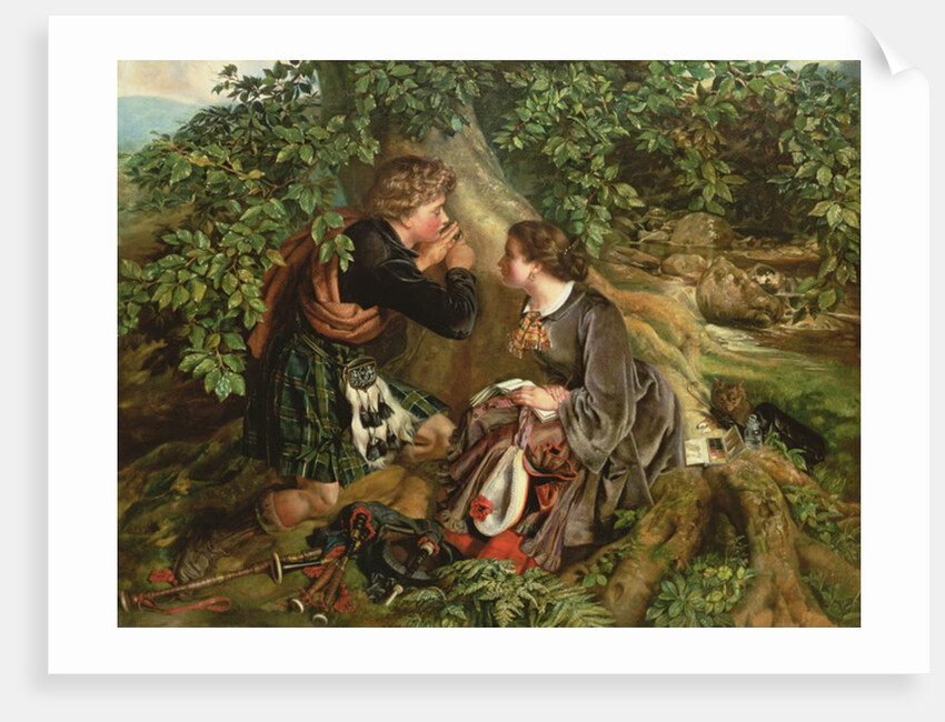 Scottish Lovers,1863 by Daniel Maclise