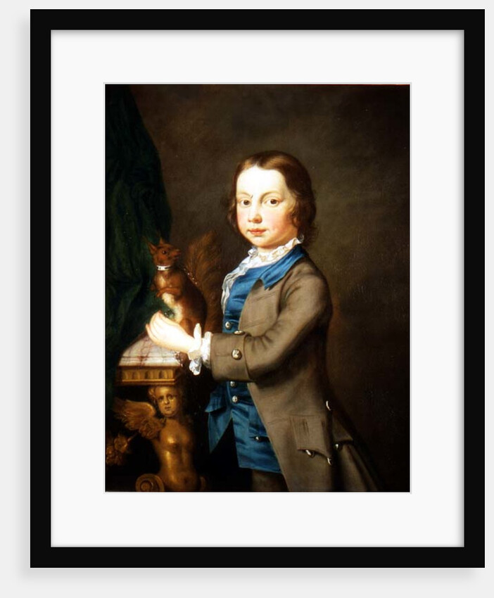A Portrait of a Boy with a Pet Squirrel, 18th century by Joseph Highmore