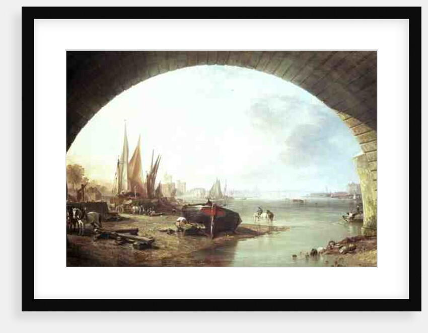 Old Vauxhall Bridge, London by William Clarkson Stanfield