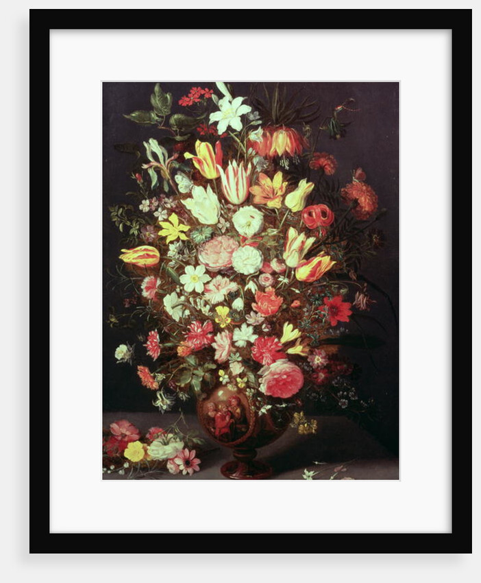 Flowers in a vase by Phillipe de Marlier