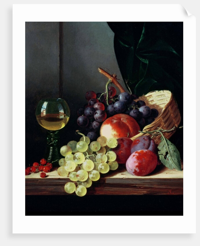 Grapes and plums by Edward Ladell