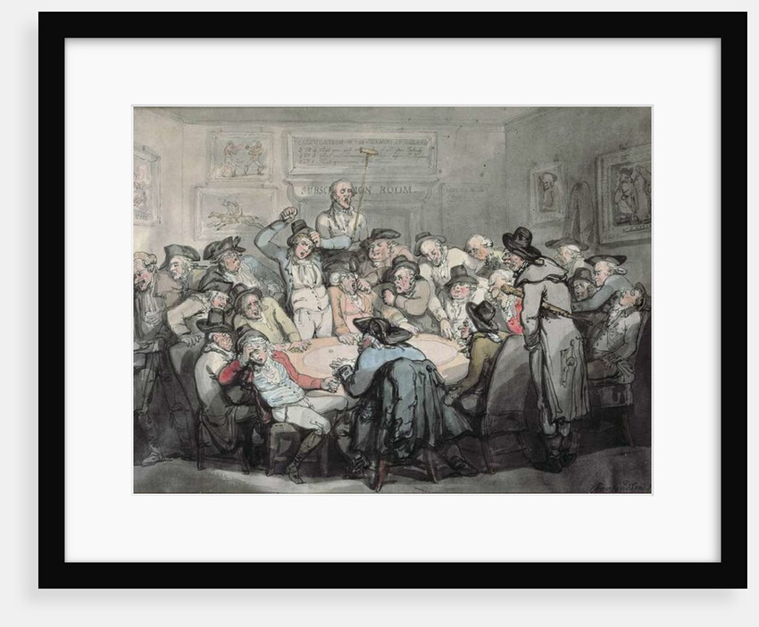 The Hazard Room by Thomas Rowlandson