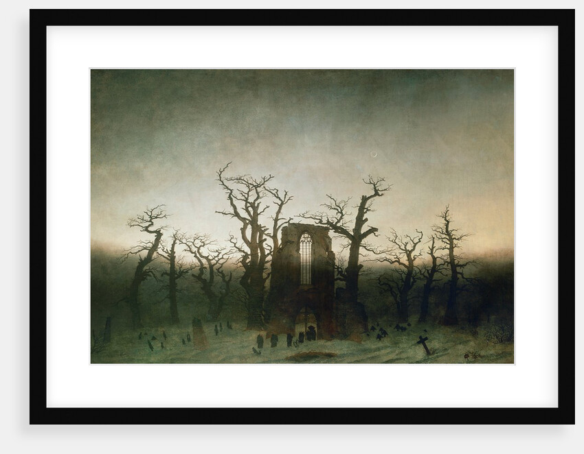 Abbey among oak trees, 1809-10 by Caspar David Friedrich