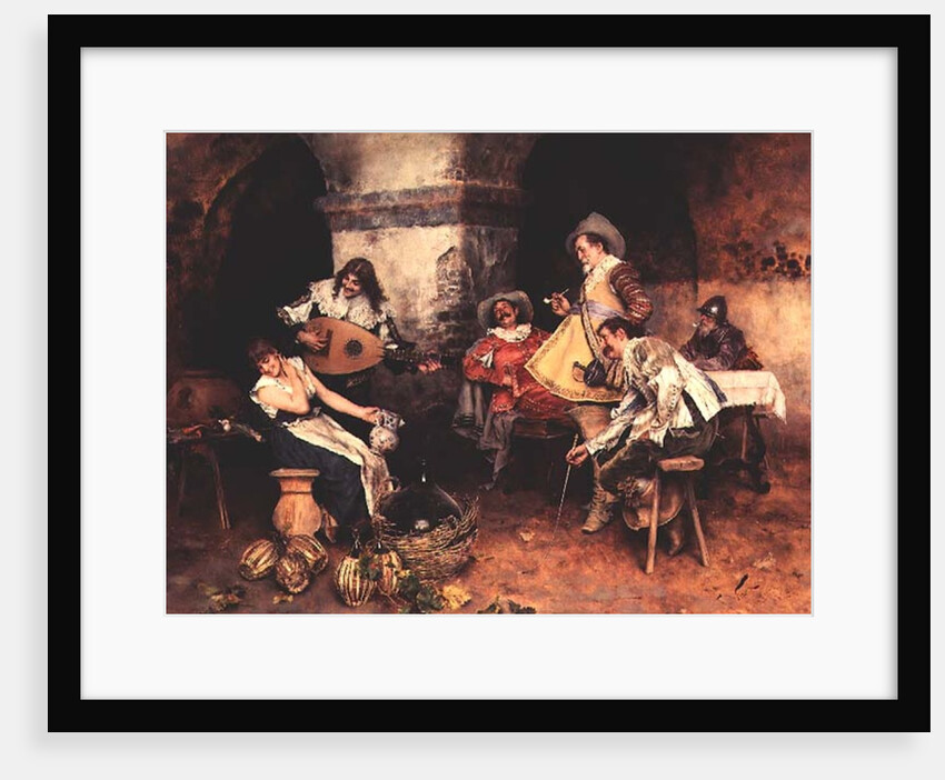 The Serenade, 1887 by Francesco Vinea