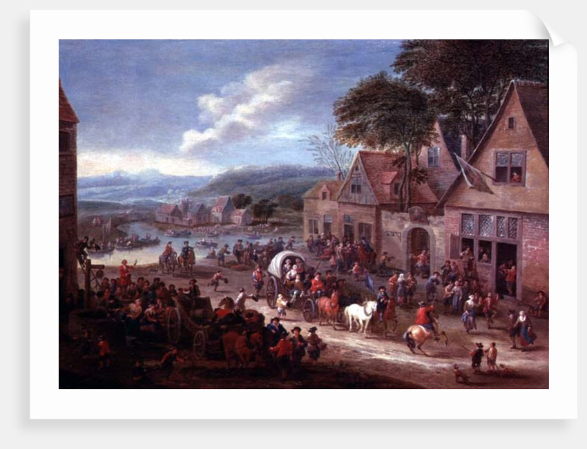 A Village Fair by Mathys Schoevaerdts