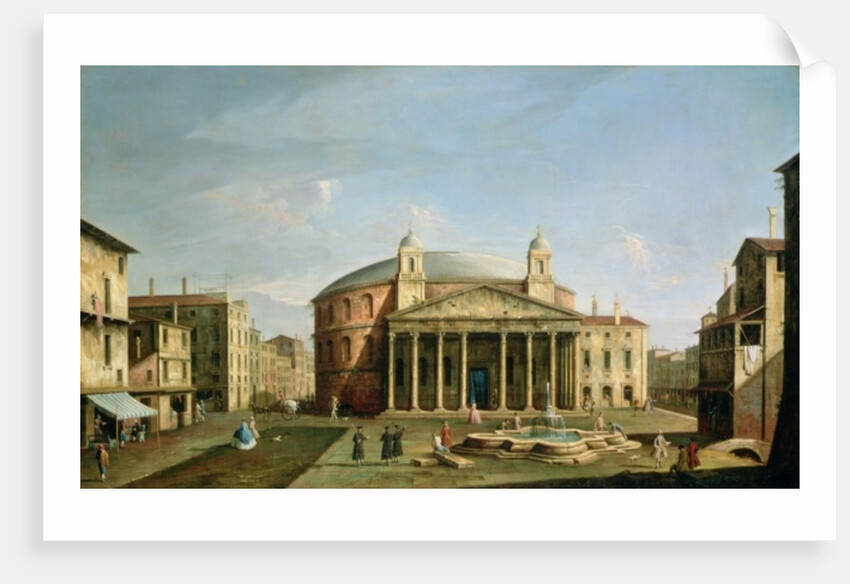 The Pantheon in Rome by Bernardo Bellotto