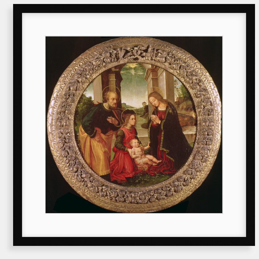 The Holy Family with an Angel by (1476-1524) Capponi