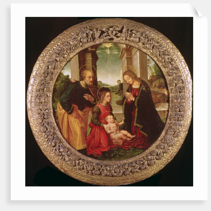 The Holy Family with an Angel by Capponi