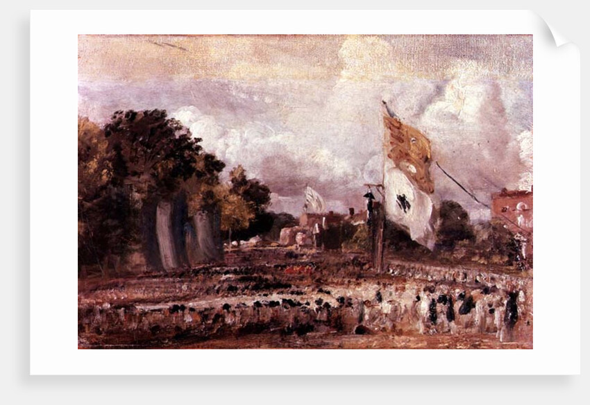 Celebration of the General Peace of 1814 in East Bergholt, 1814 by John Constable