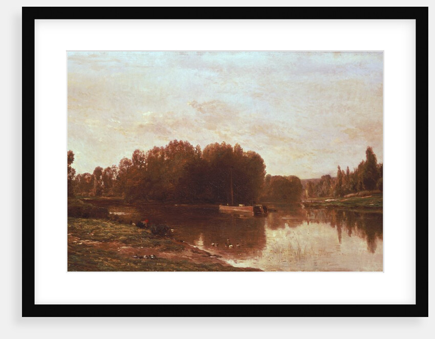 The Confluence of the River Seine and the River Oise by Charles Francois Daubigny