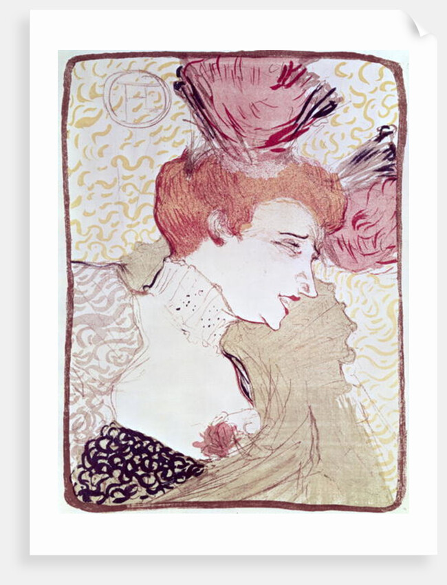 Portrait of Marcelle Lendor, 1895 by Henri de Toulouse-Lautrec