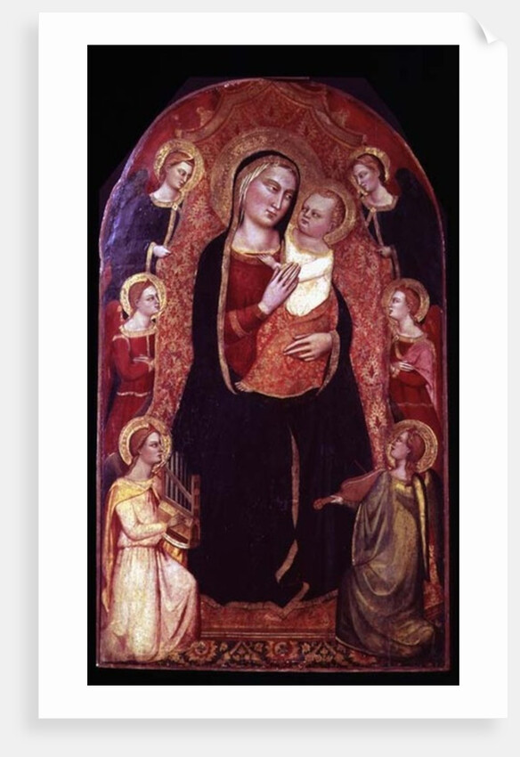 Virgin and Child Enthroned with Angels by Jacopo di Cione