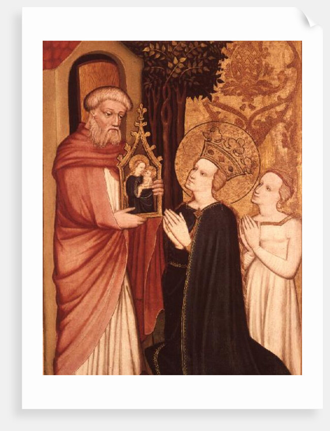 A Hermit with a Picture of the Virgin Mary by Master of Bat