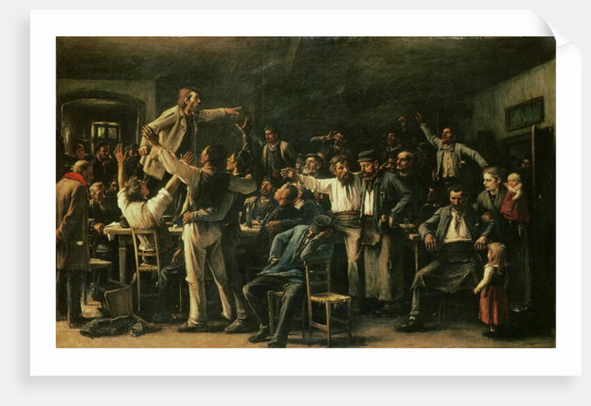 Strike, 1895 by Mihaly Munkacsy