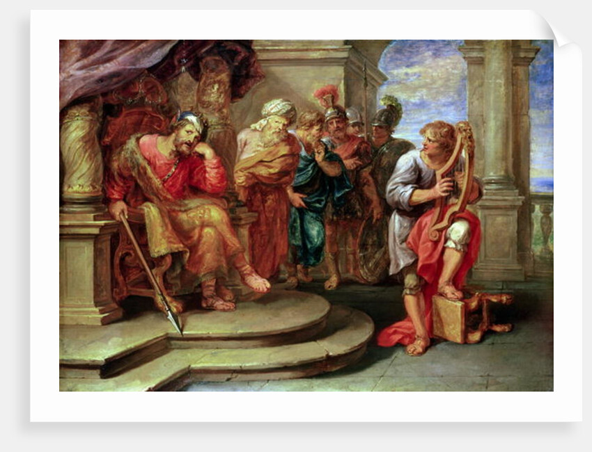 Saul Listening to David Playing the Harp by Erasmus II Quellinus