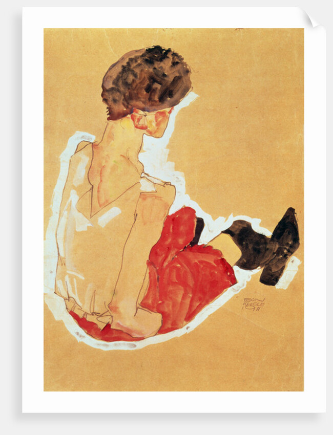 Seated Woman, 1911 by Egon Schiele