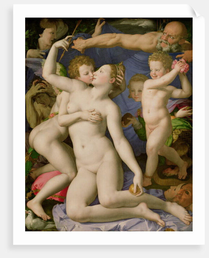 An Allegory with Venus and Cupid, c.1540-45 by Agnolo di Cosimo Bronzino